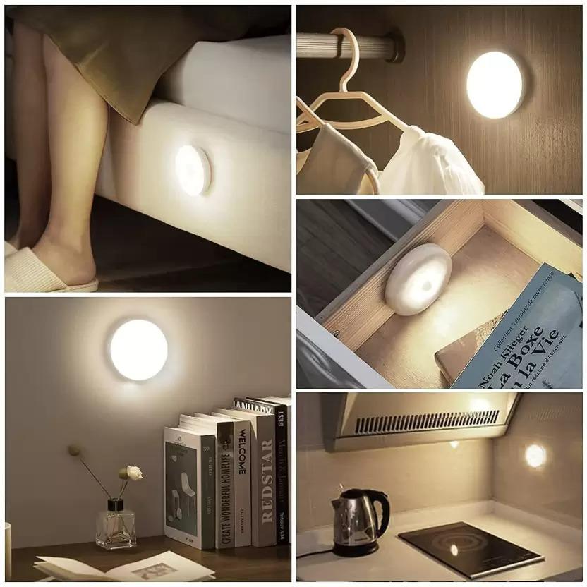 💡 Motion Sensor LED Night Light - USB Rechargeable & Wireless ✨