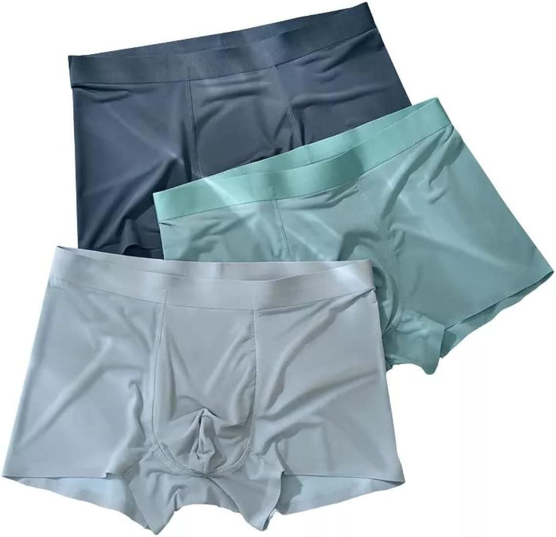 🩲 Men's Ice Silk Briefs & Boxers (Pack of 5) ✨