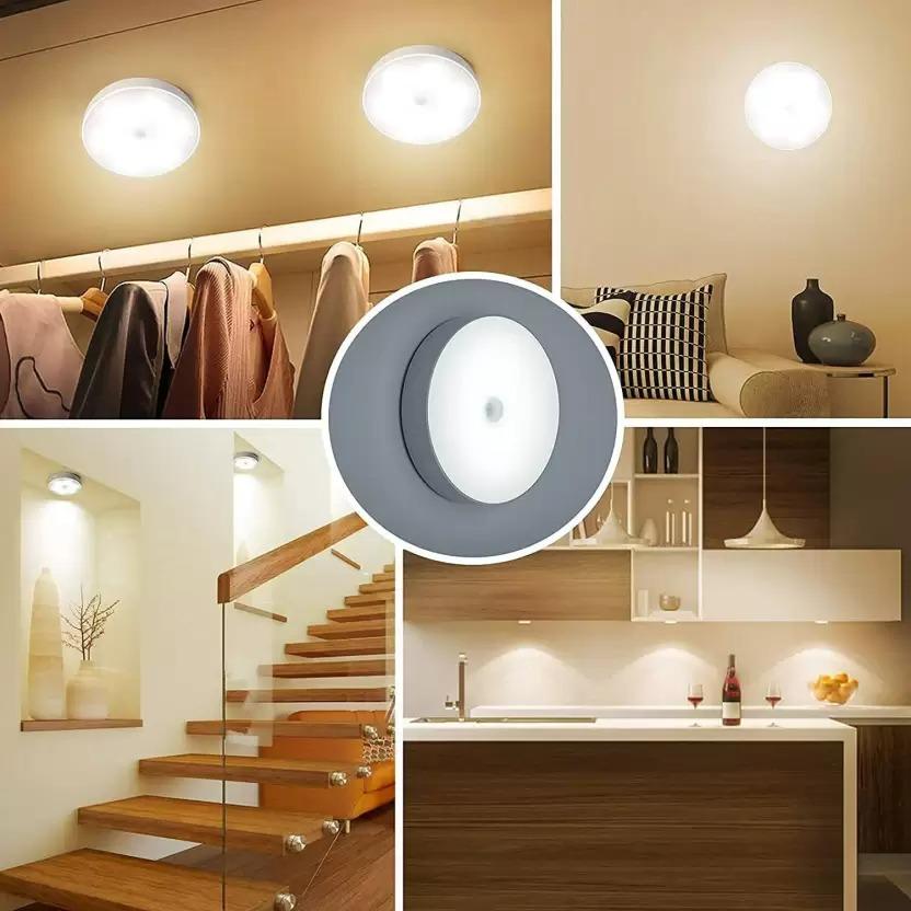 💡 Motion Sensor LED Night Light - USB Rechargeable & Wireless ✨