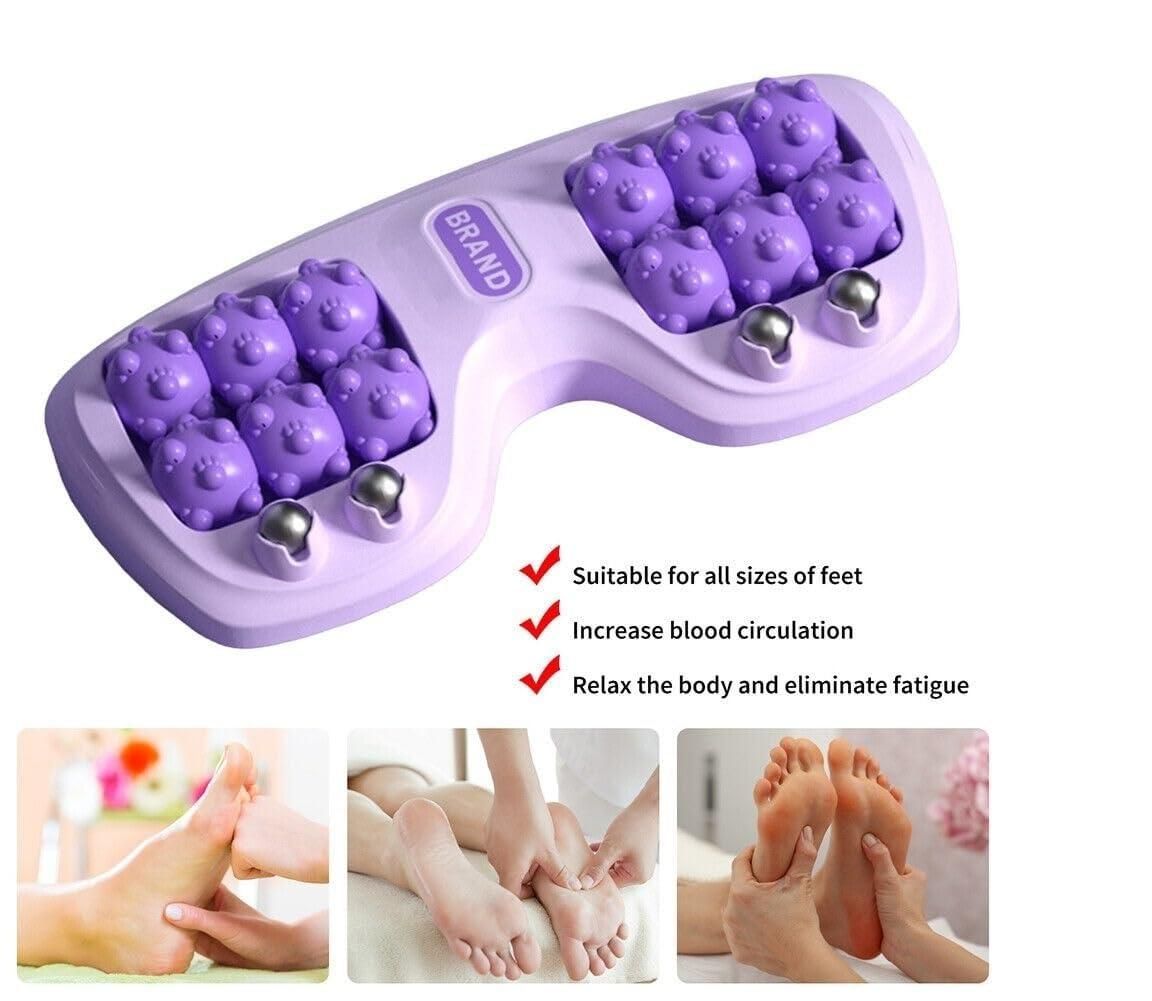 💆‍♂️ Foot Roller Massager - 12 Balls & 4 Magnetic Beads ✨