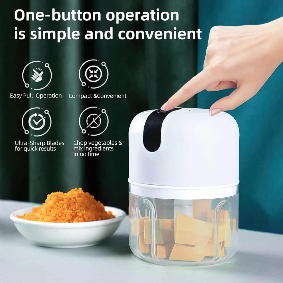 🔪 Rechargeable Mini Electric Chopper ✨