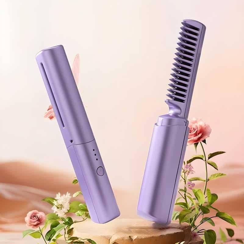 💇‍♂️ Meneflix Mini Cordless Hair Straightener - Rechargeable & Adjustable ✨