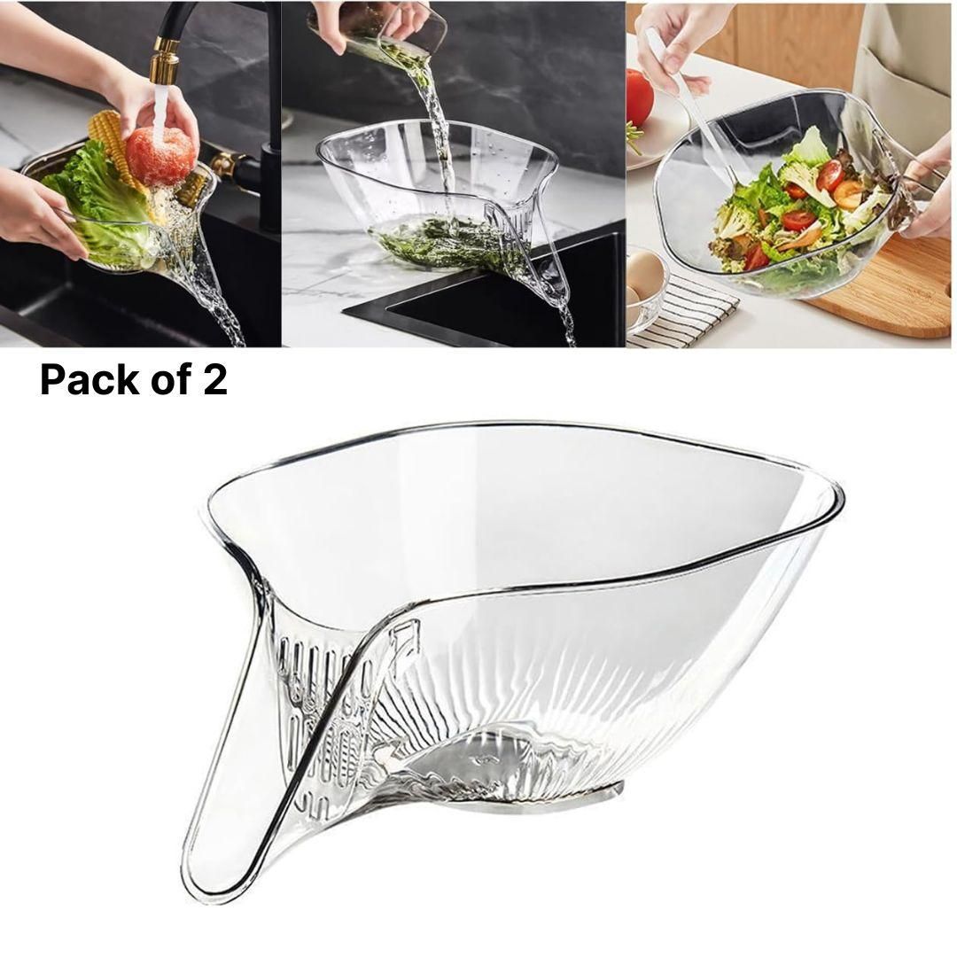 🌀 DualSink Drain Basket Funnel - Pack of 2 🥗✨