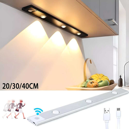 💡 LED PIR Motion Sensor Cabinet Light - USB Rechargeable ✨